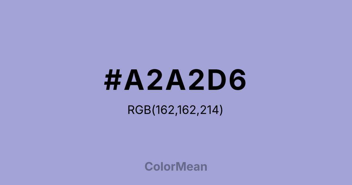 #A2A2D6 color swatch