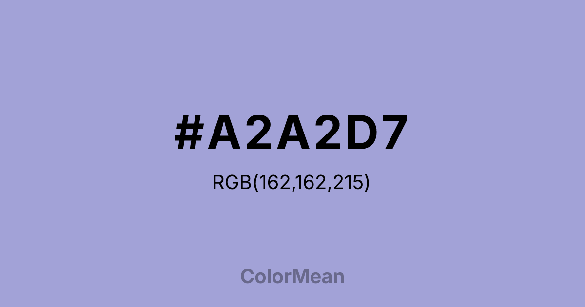 #A2A2D7 color swatch