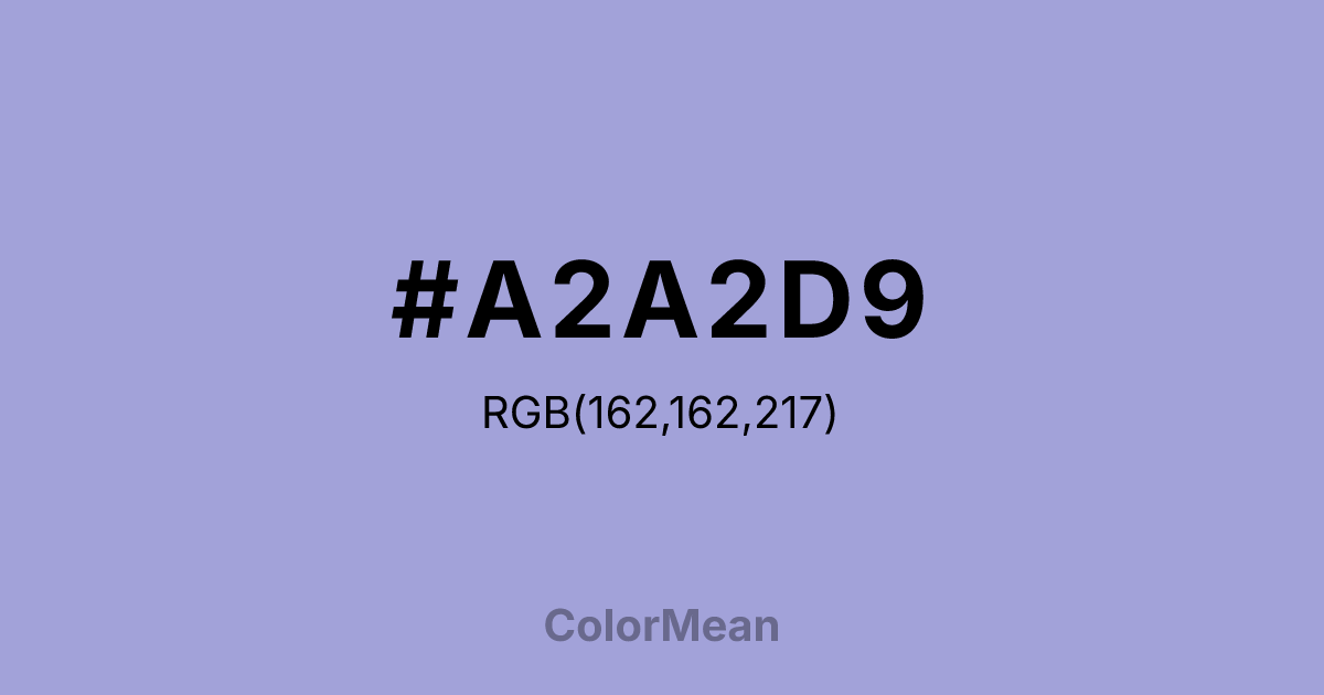#A2A2D9 color swatch