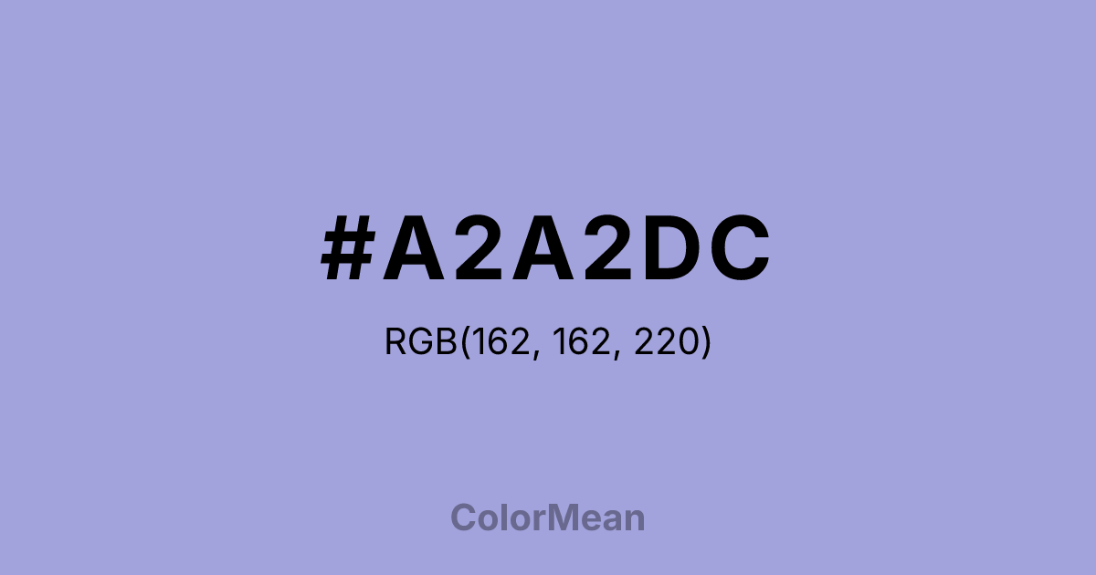 #A2A2DC color swatch