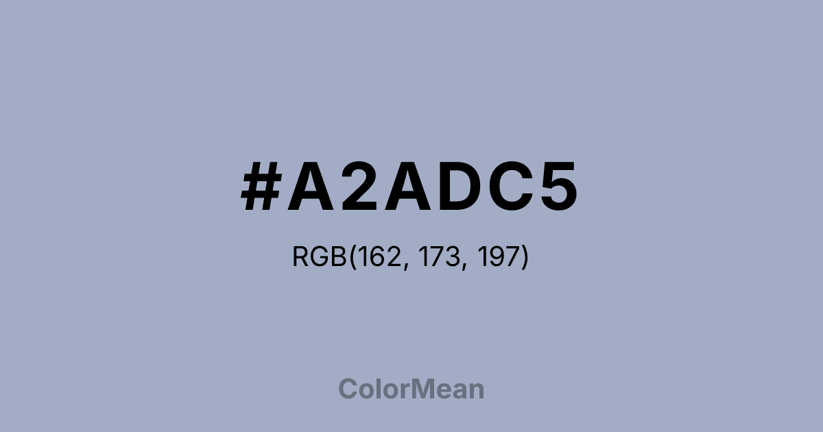 #A2ADC5 color swatch