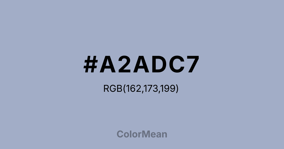#A2ADC7 color swatch