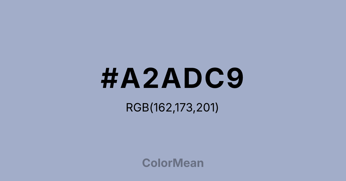 #A2ADC9 color swatch