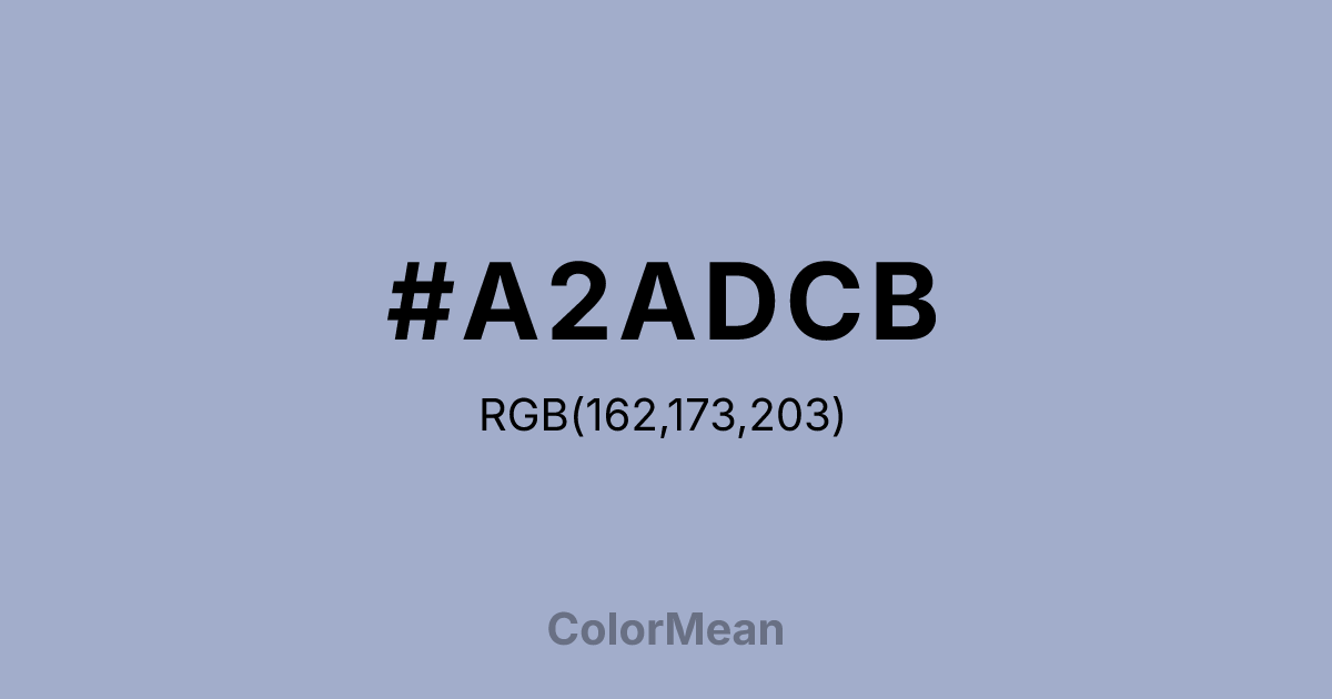 #A2ADCB color swatch