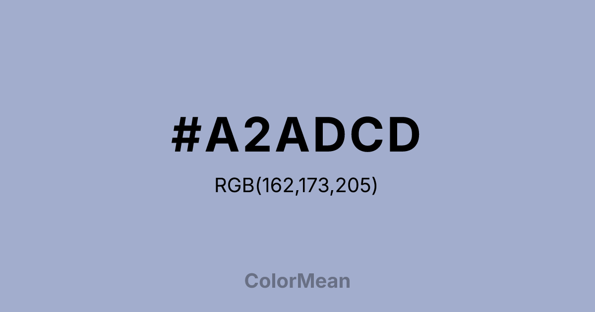 #A2ADCD color swatch