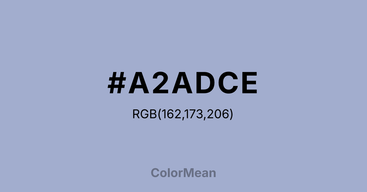 #A2ADCE color swatch