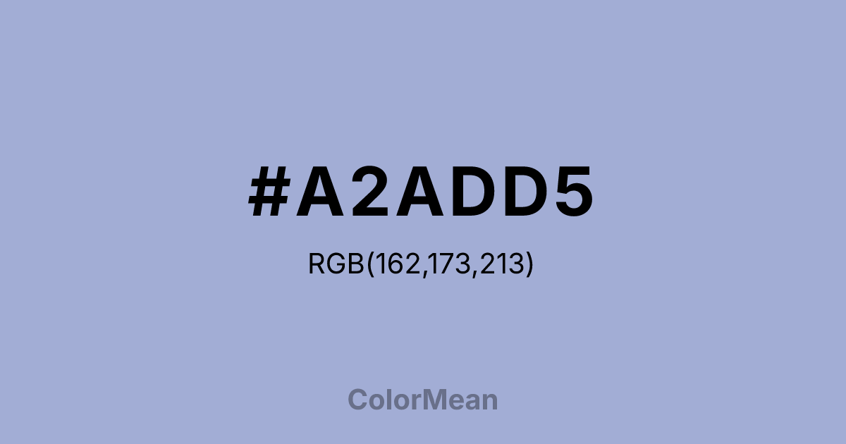 #A2ADD5 color swatch