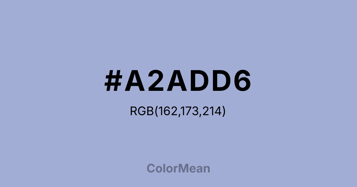 #A2ADD6 color swatch