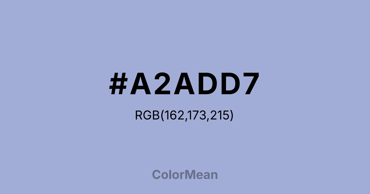 #A2ADD7 color swatch