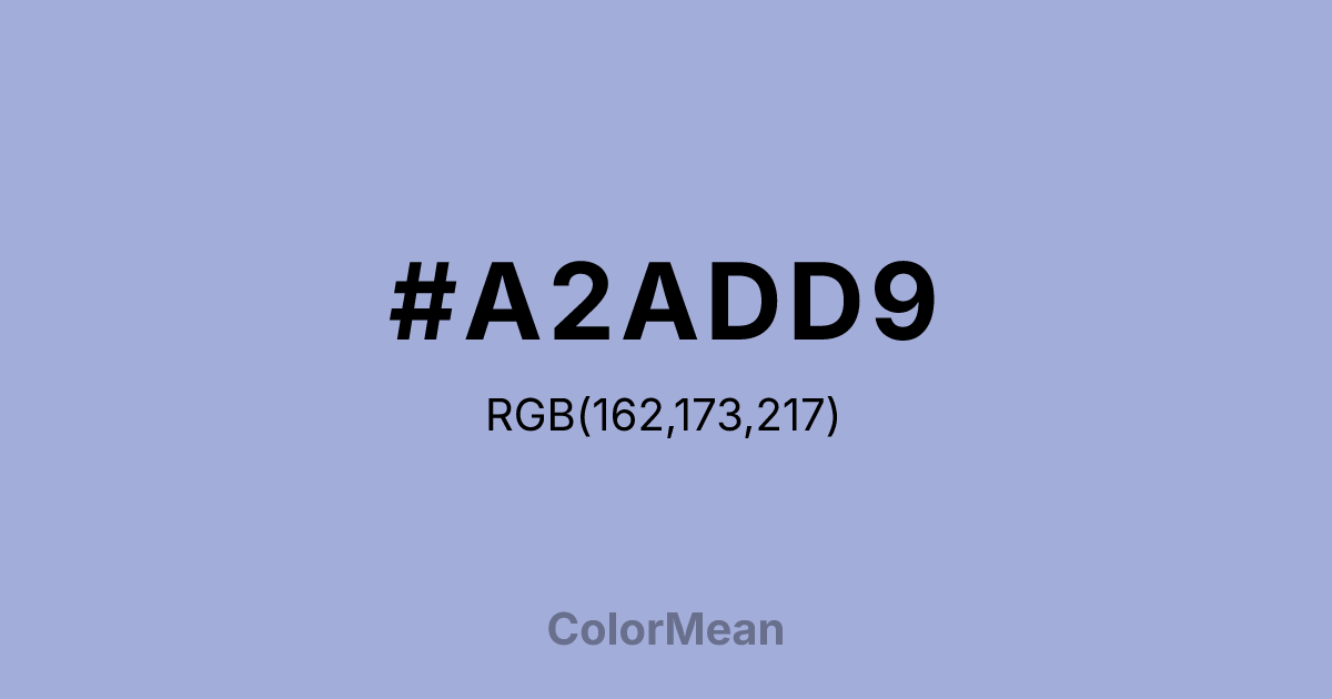 #A2ADD9 color swatch