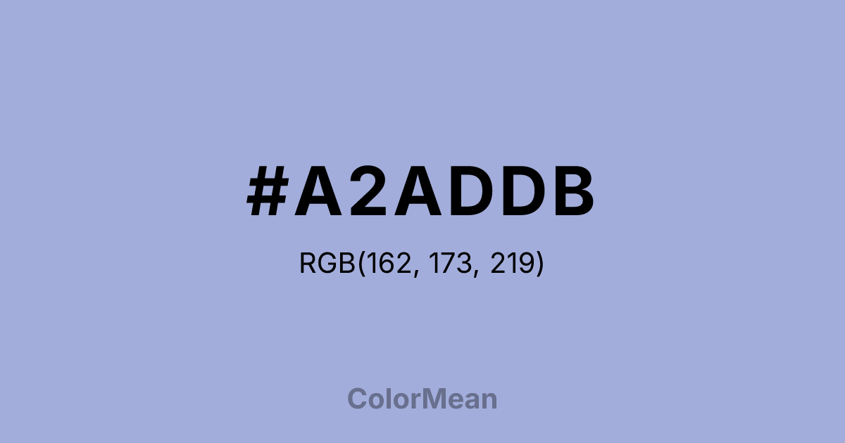 #A2ADDB color swatch