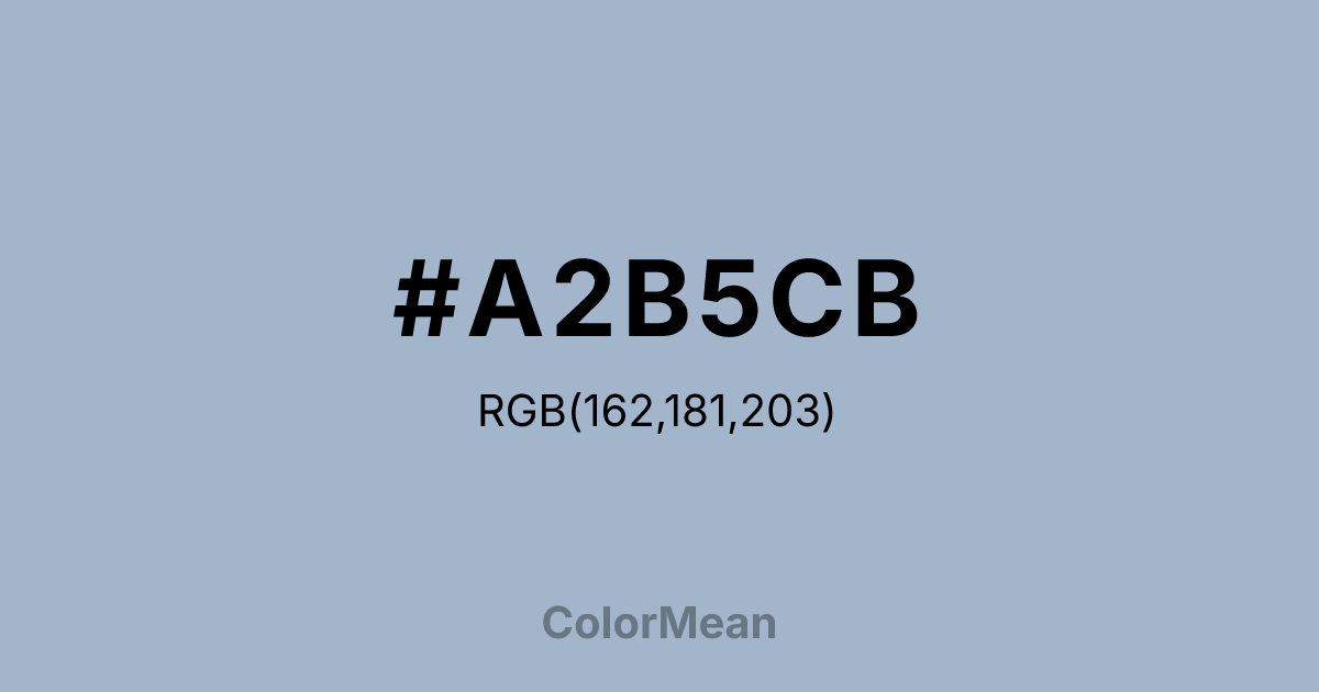 #A2B5CB color swatch