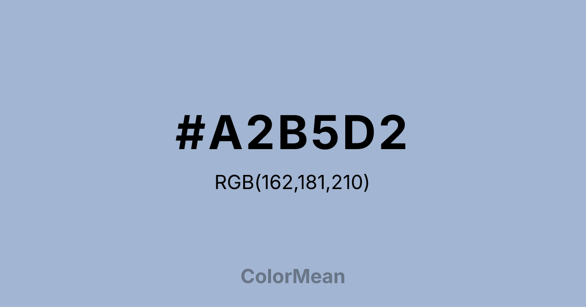 #A2B5D2 color swatch