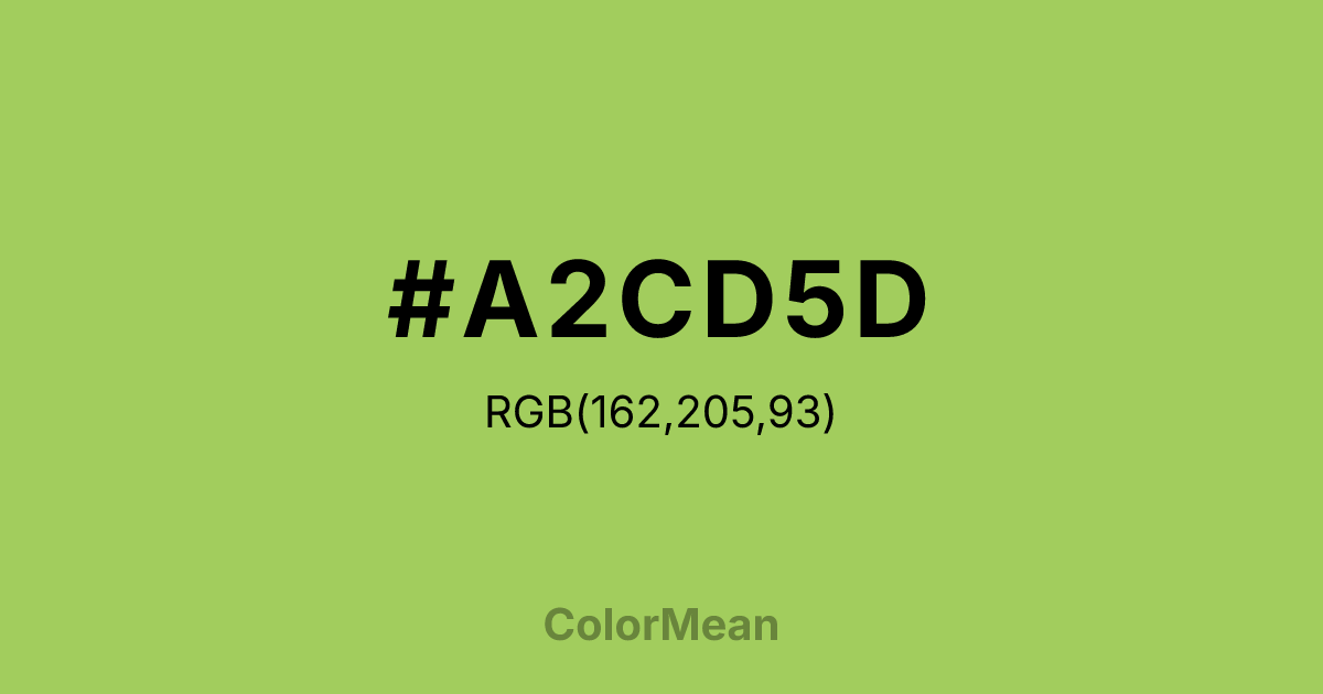 #A2CD5D color swatch
