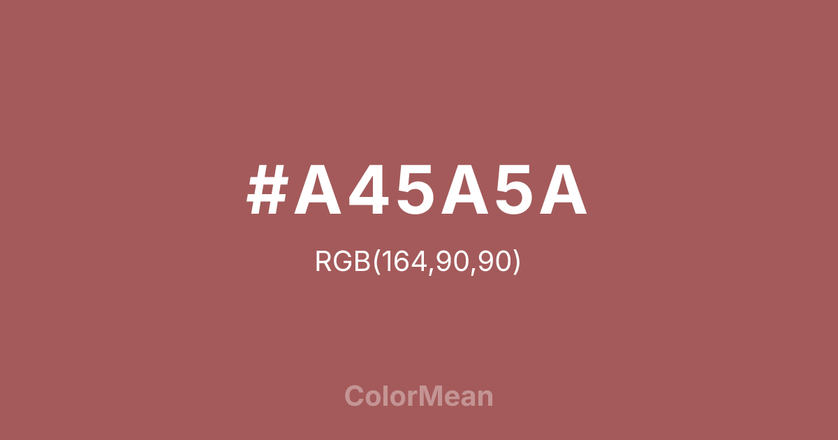 #A45A5A color swatch