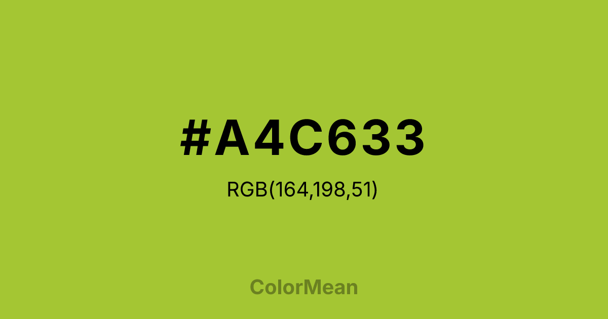 #A4C633 color swatch