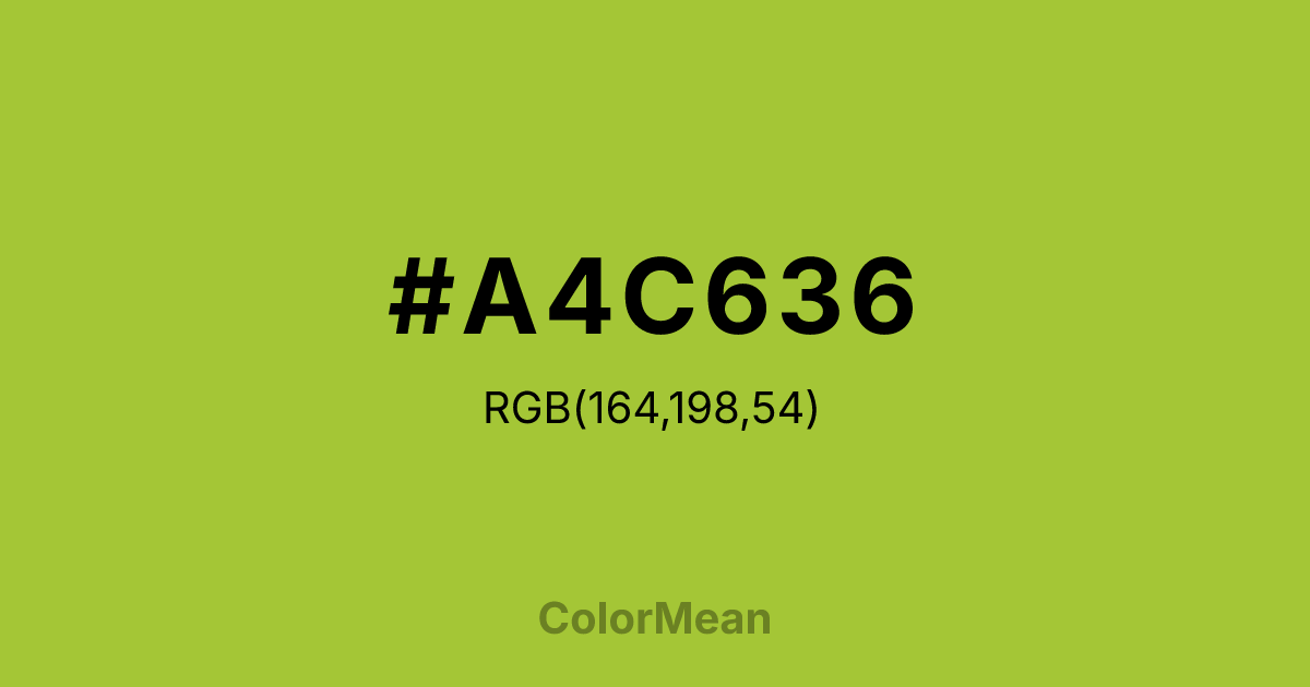 #A4C636 color swatch