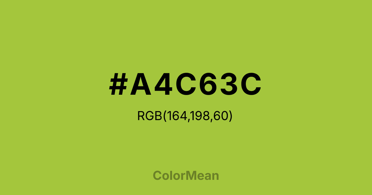 #A4C63C color swatch