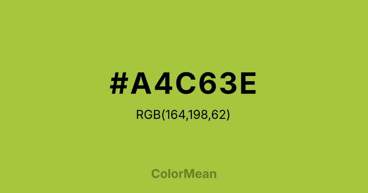 #A4C63E color swatch