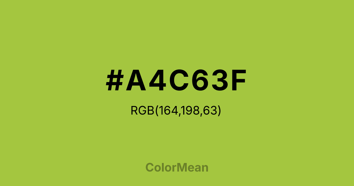 #A4C63F color swatch
