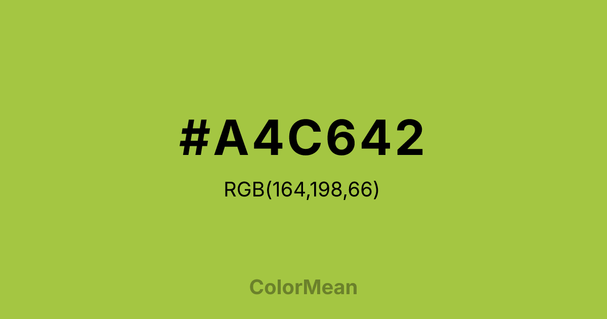 #A4C642 color swatch