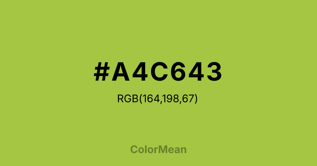 #A4C643 color swatch