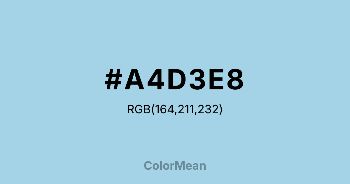 #A4D3E8 color swatch