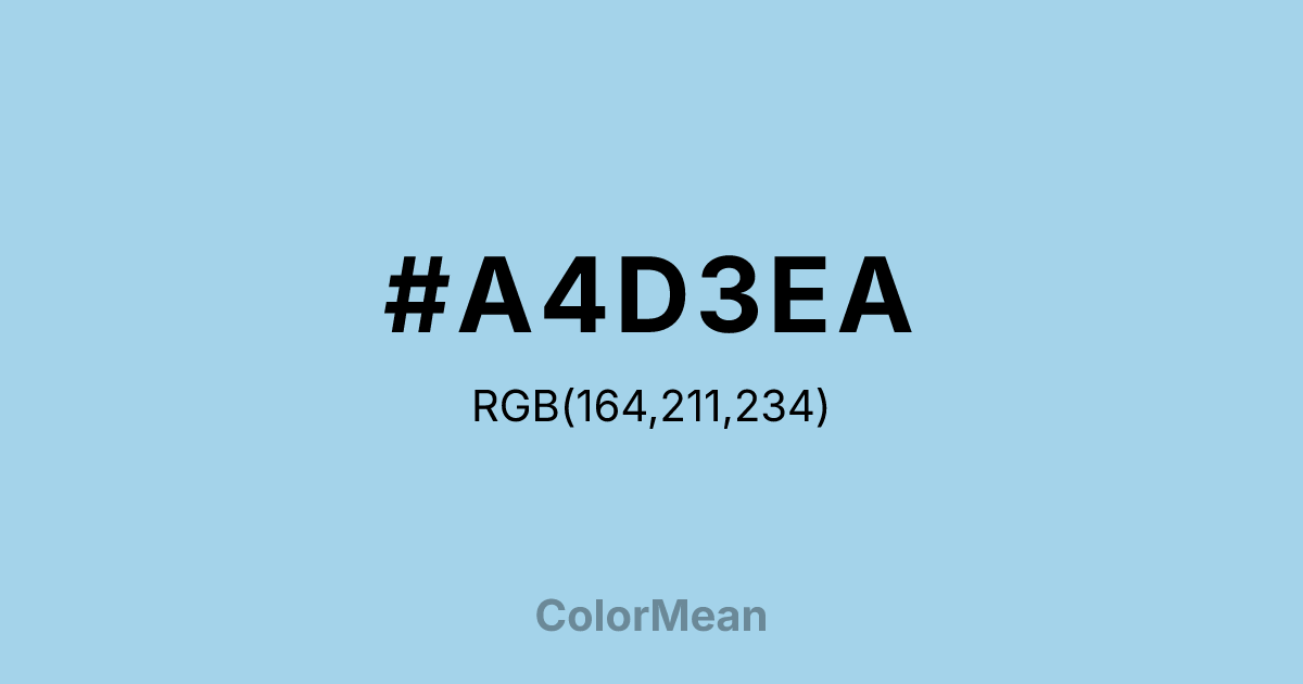 #A4D3EA color swatch