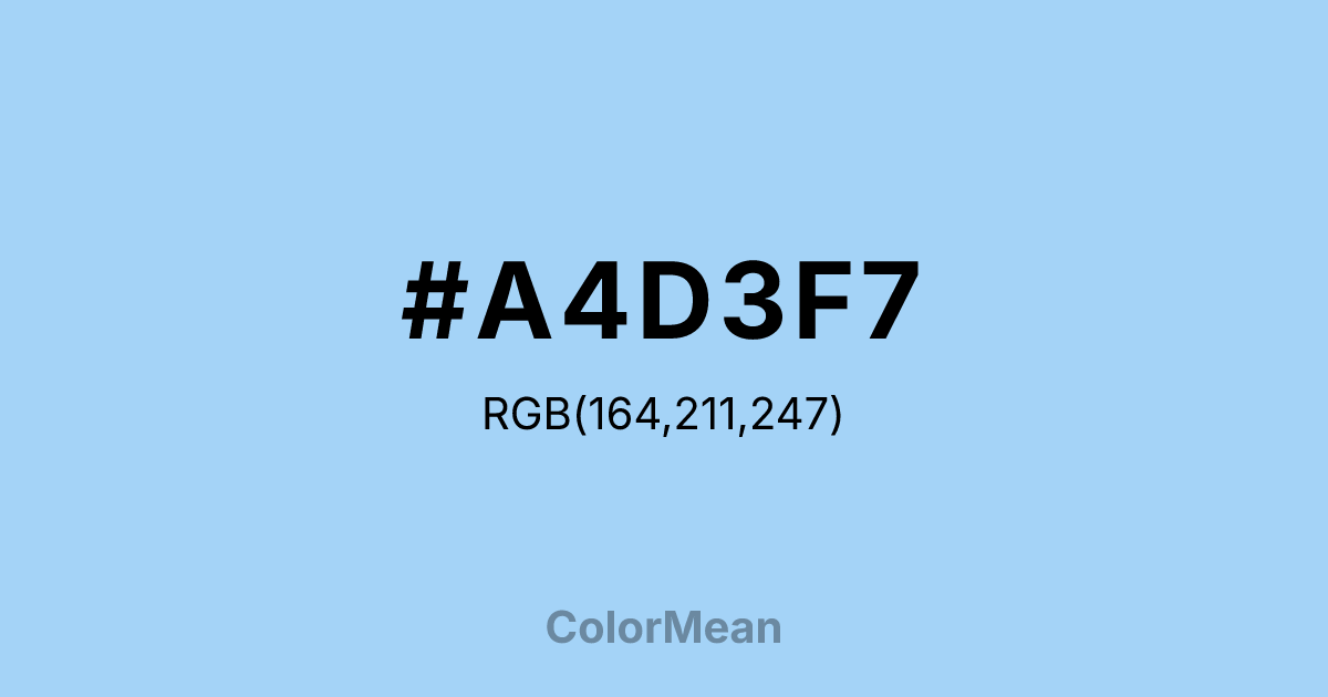 #A4D3F7 color swatch