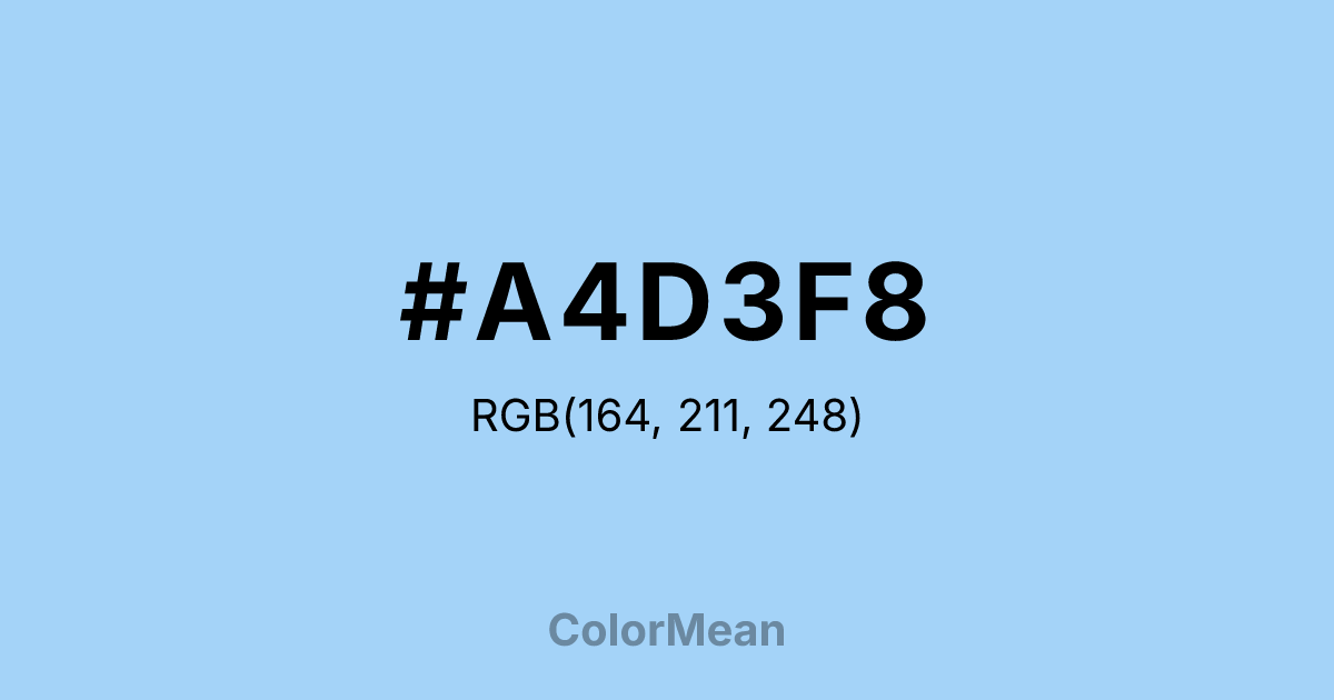 #A4D3F8 color swatch