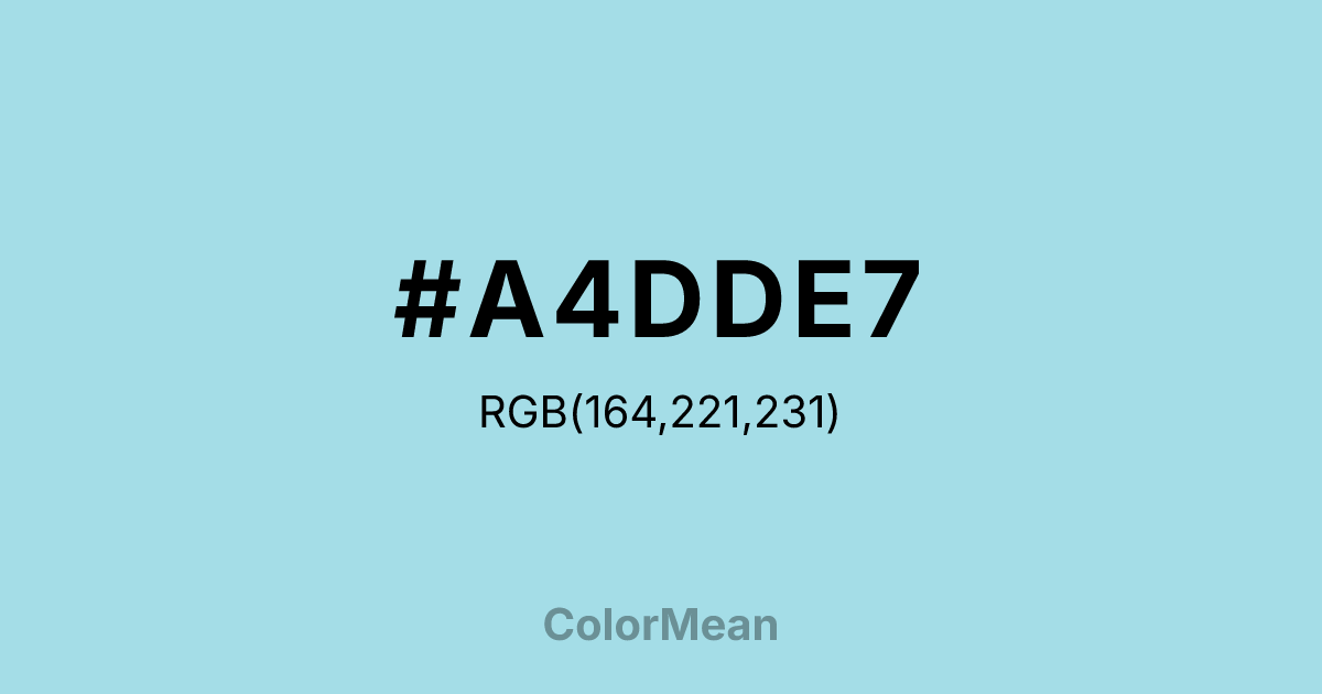 #A4DDE7 color swatch