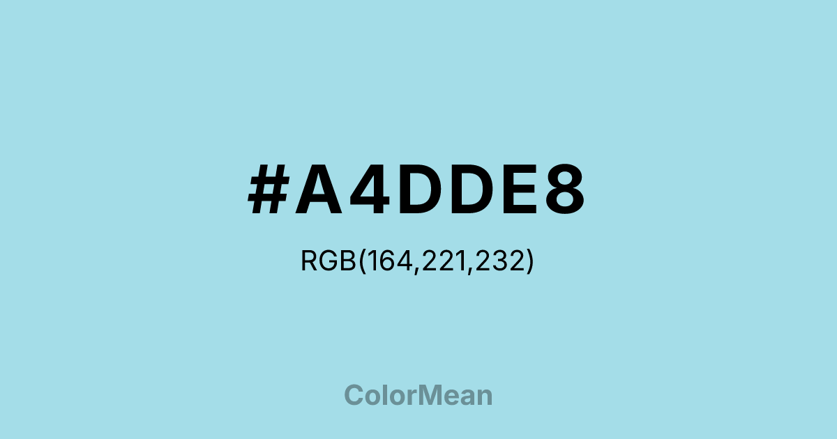 #A4DDE8 color swatch