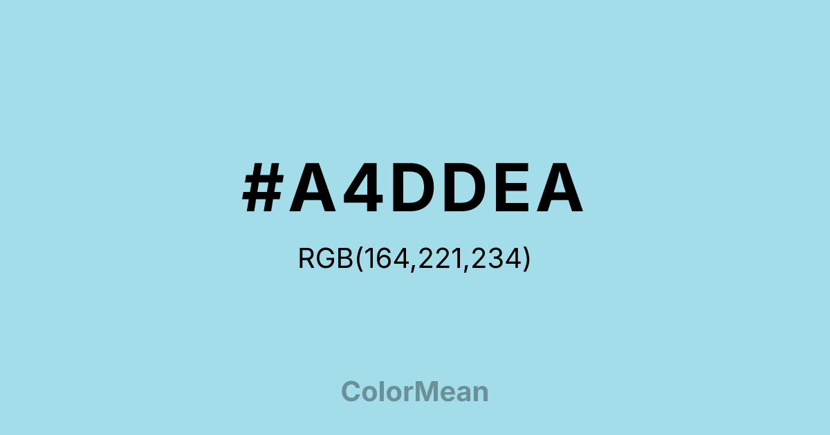 #A4DDEA color swatch