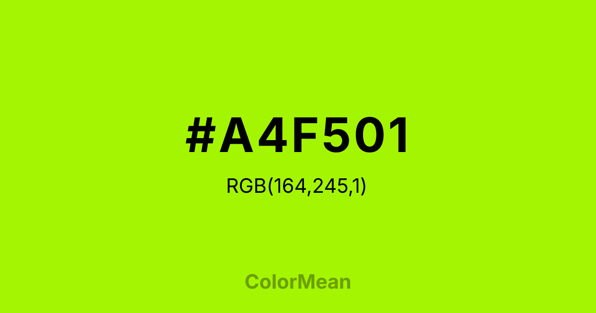 #A4F501 color swatch