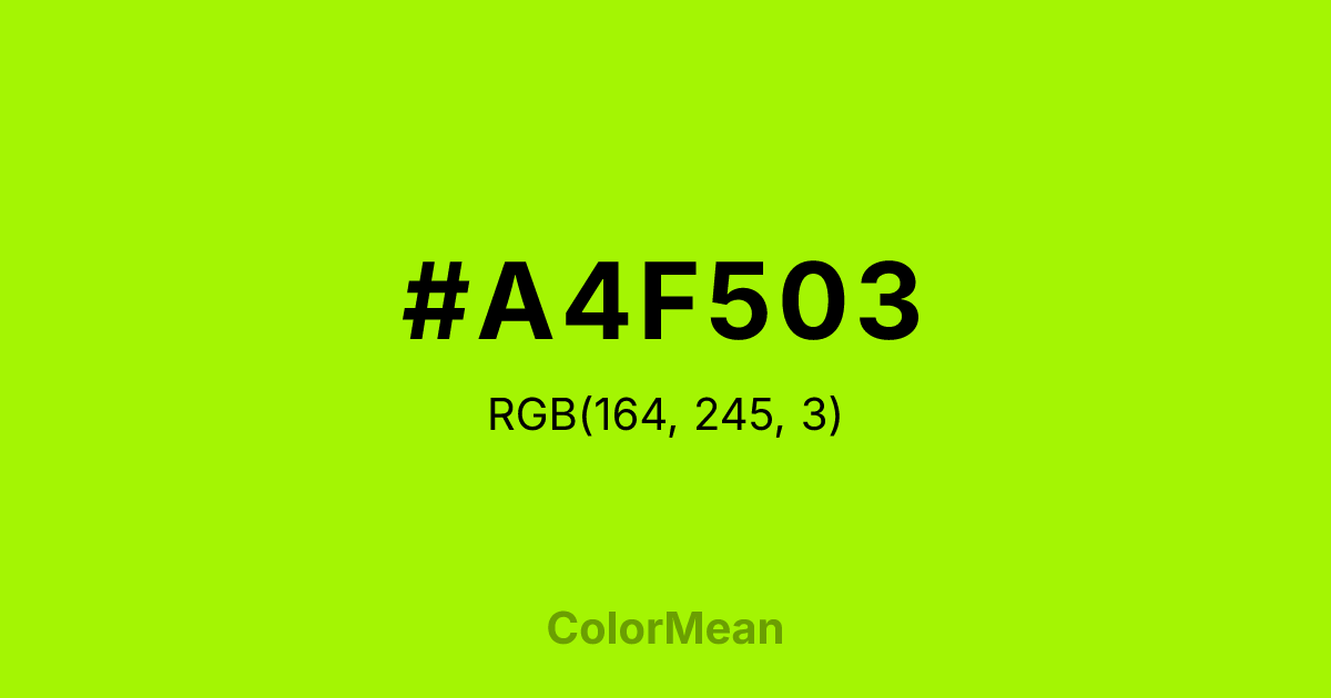 #A4F503 color swatch
