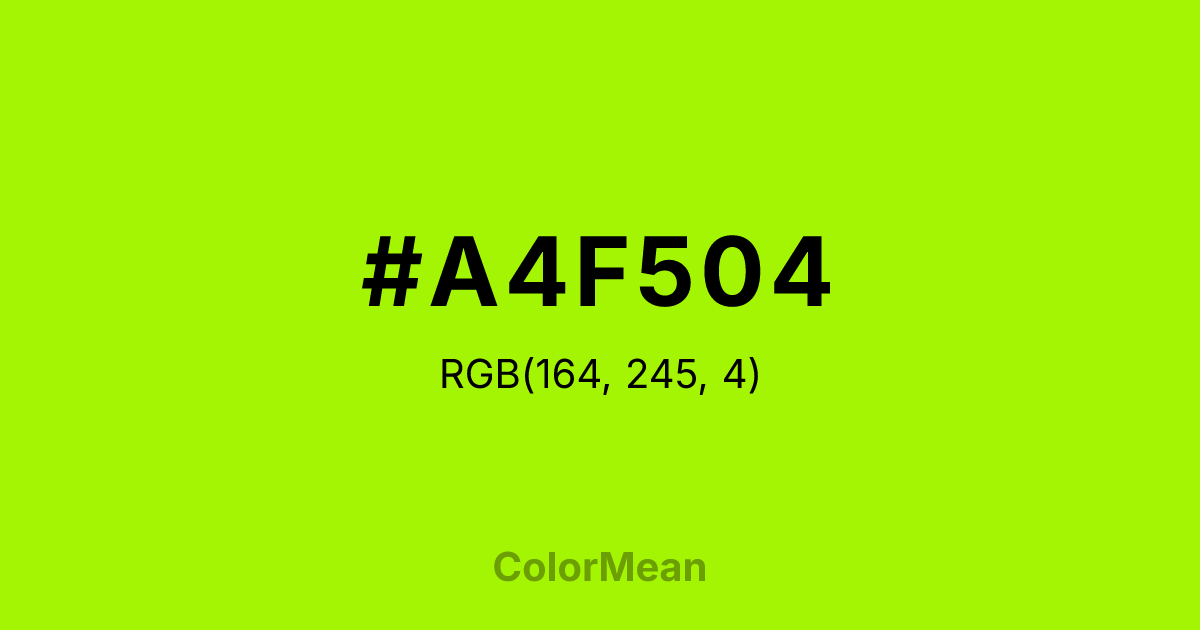 #A4F504 color swatch