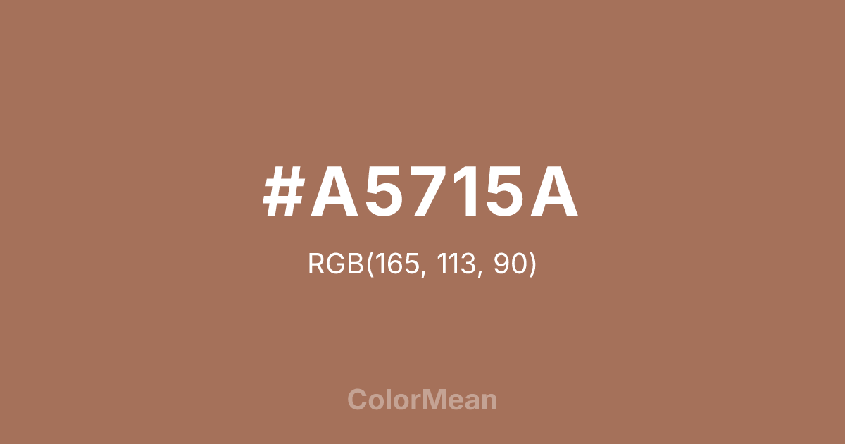 #A5715A color swatch