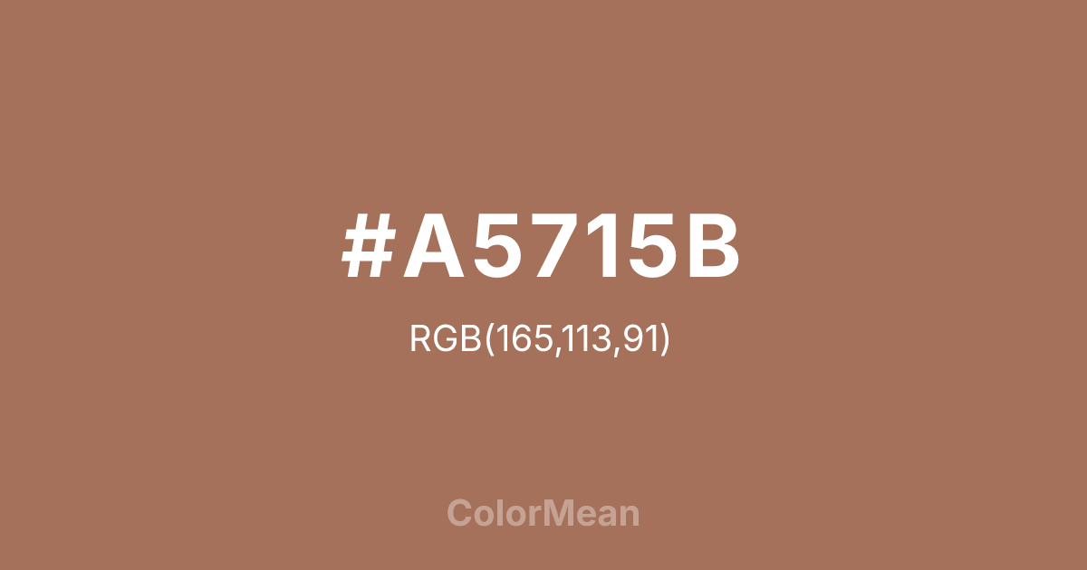 #A5715B color swatch