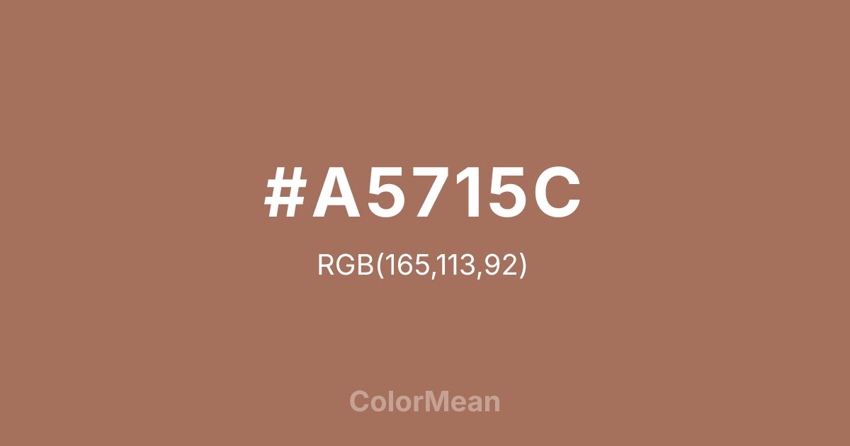 #A5715C color swatch