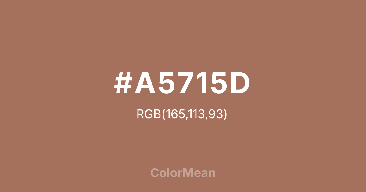 #A5715D color swatch