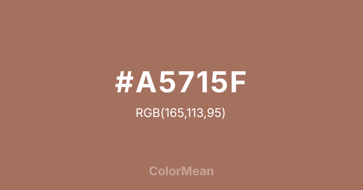 #A5715F color swatch