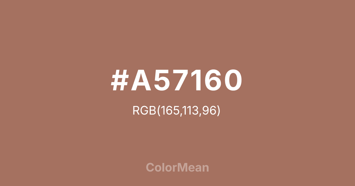 #A57160 color swatch