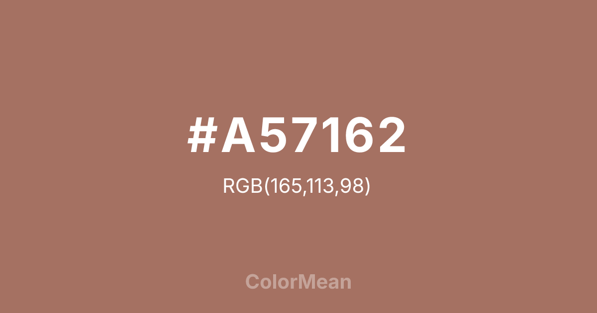 #A57162 color swatch