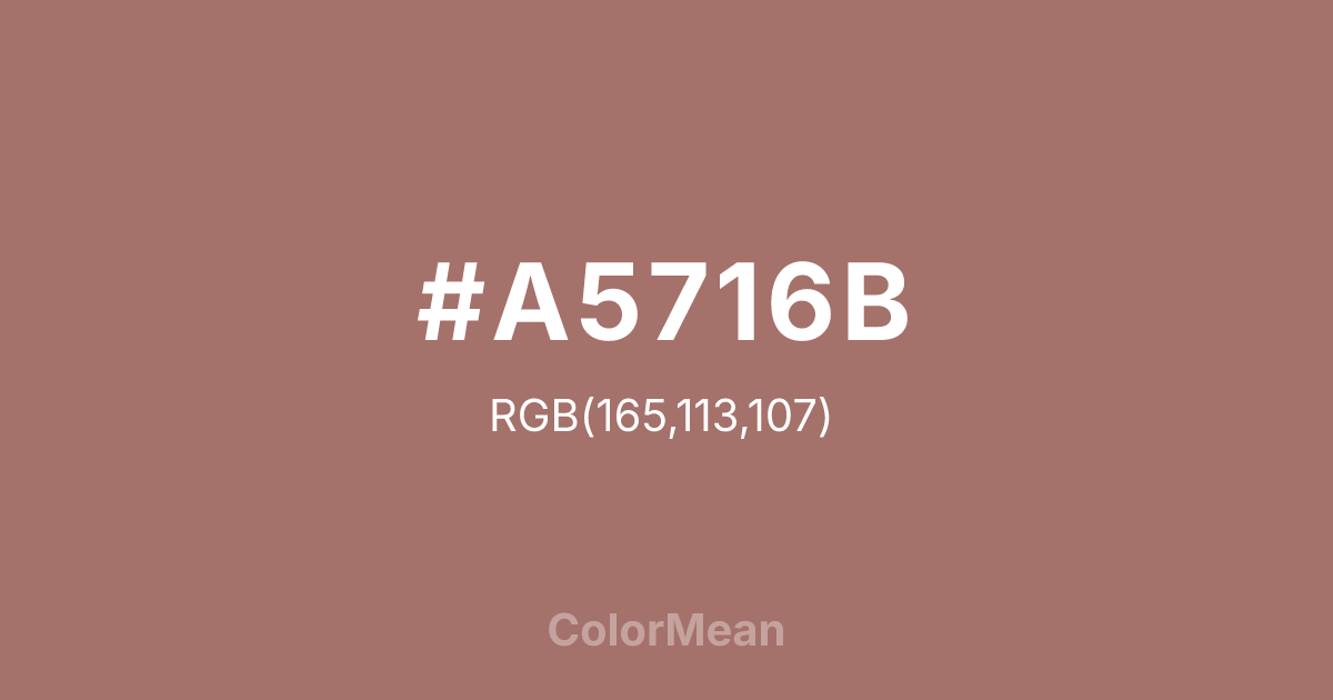 #A5716B color swatch