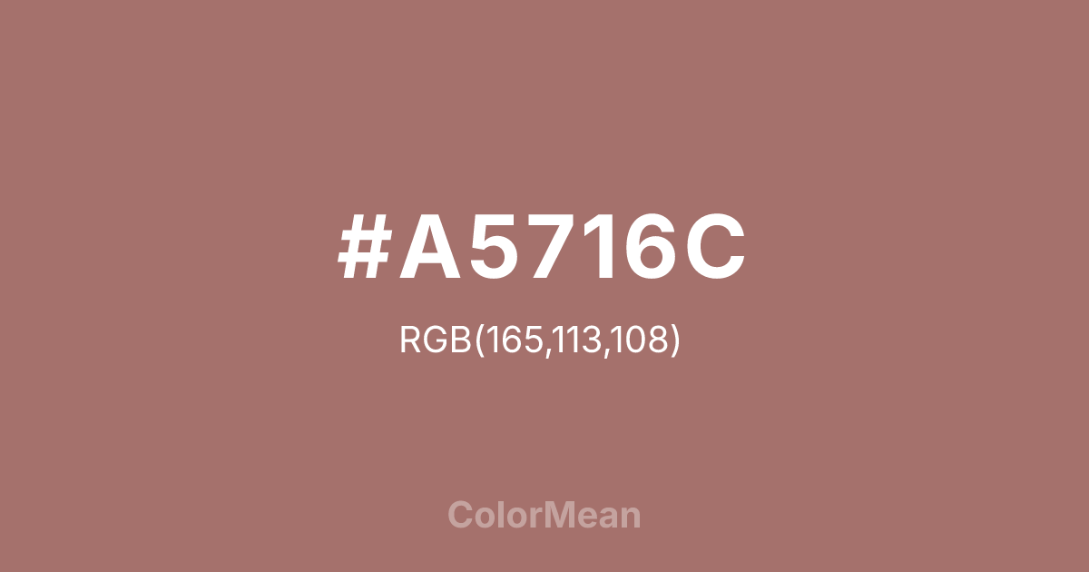 #A5716C color swatch