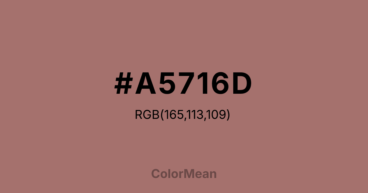 #A5716D color swatch