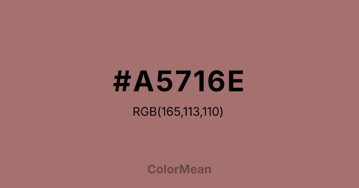 #A5716E color swatch