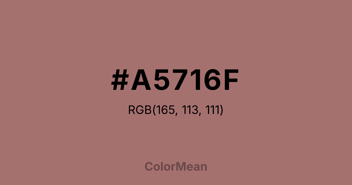 #A5716F color swatch