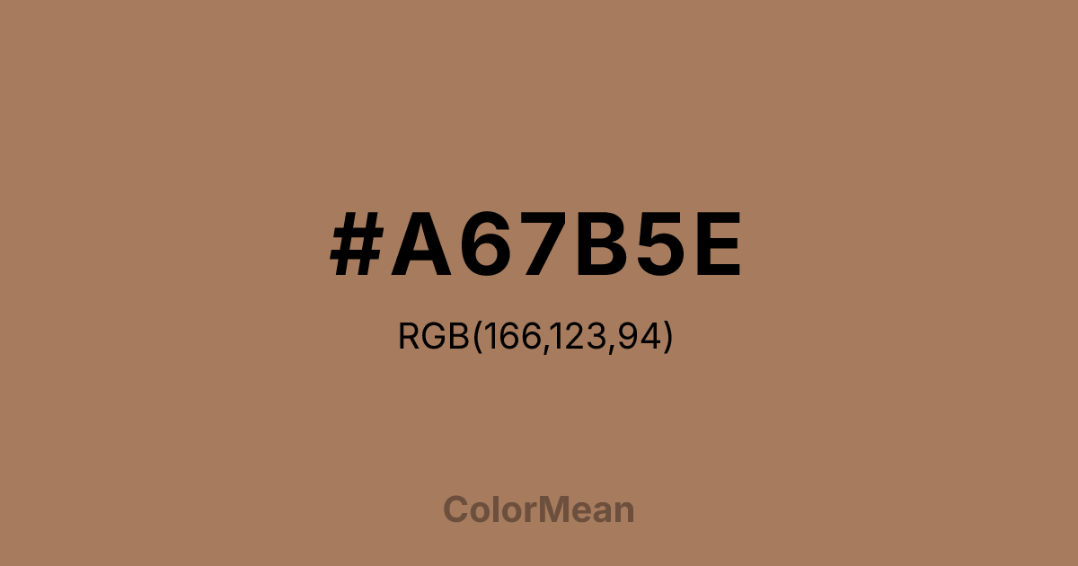 #A67B5E color swatch