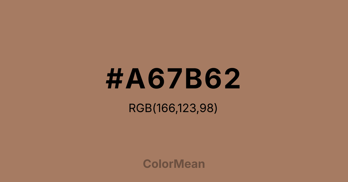 #A67B62 color swatch